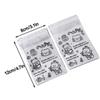 50Pcs Butter Bear Biscuit Opp Self-Adhesive Bag Candy Chocolates Dessert Self Sealing Bag Gift Bag Card Storage Bag