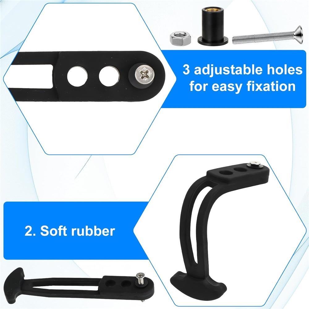 Ремень для телескопической лестницы на лодке, резиновая защелка морского класса с 3 регулируемыми монтажными отверстиями для 2-ступенчатой, 3-ступенчатой или 4-ступенчатой лестницы 