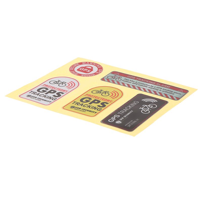 Наклейка с сигнализацией GPS-слежения, светоотражающая наклейка с предупреждением о велосипеде, противоугонная наклейка