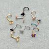 Helix Butterfly Multicolor Nose Rings Metal  Personalities   Daily