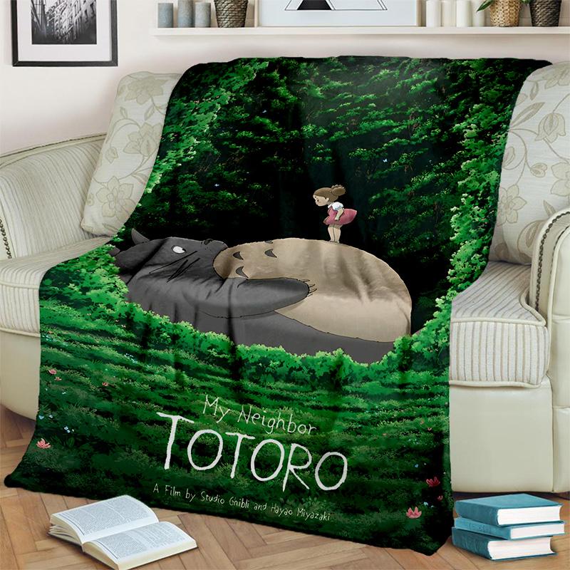 Одеяло с героями мультфильмов «Мой сосед Т-Тоторо», мягкое одеяло для дома, спальни, кровати, дивана, пикника, путешествия, офиса, детское одеяло