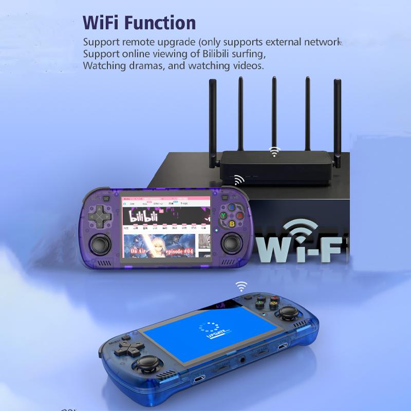 Ретро Портативная Игровая Консоль R36H PRO MAX Портативный карманный видеоплеер на базе Linux с чипом RK3326 Совместим с N64/PS1 g
