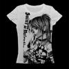 Y2k Anime Streetwear O-neck 90s Text Printing Tops Women Harajuku Clothes Simple Vintage Crop Tee Aesthetic Emo Casual T-shirt