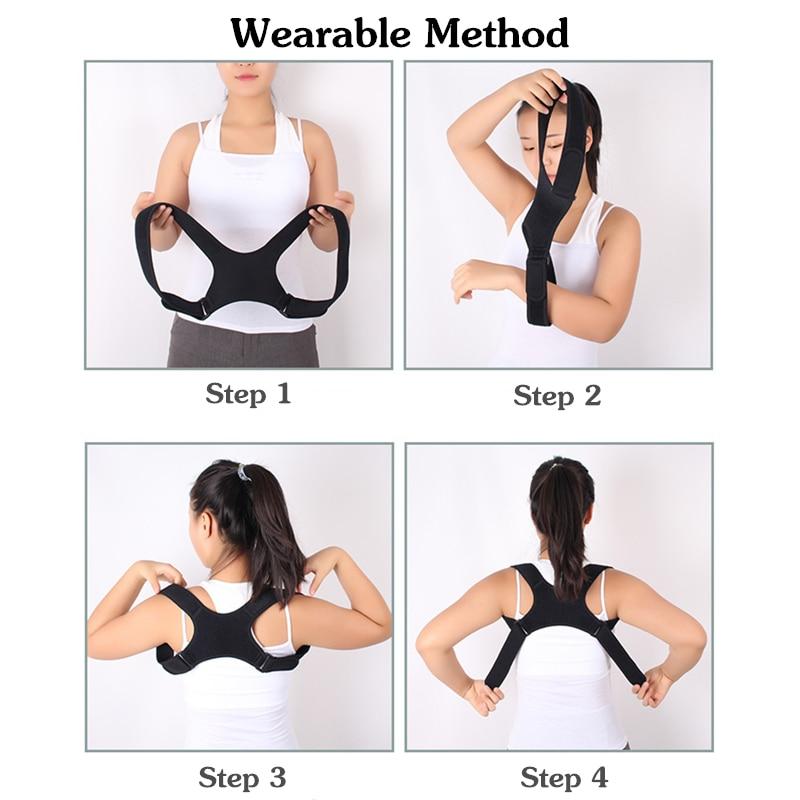 Новый регулируемый корректор осанки верхней части спины, поддержка плеч, поясничный бандаж для спины, поясничный корсет для коррекции плеч, корсет
