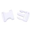 White Hardware Dual Backpack Belt Parts Curved Buckle Paracord Bracelet Lock Side Release Buckles