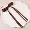 Women Hair Clip Bow Satin Retro Long Ribbon Large Size Solid Color Anti-slip Hair Ponytail Decoration Hairpin Hair Accessory Hair Barrettes