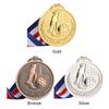 Soccer Sports Medals Zinc Alloy Football Competition Medals Wear-resistant Collection Gold Silver Bronze  Supplies