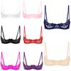Sexy Women 1/2 Cup Push Up Underwire Lace Bra Underwear Adjustable Fabric Brassiere Lingerie