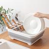 Collapsible Tableware Drain Bowl Tray Dinnerware Drainer Organizer Draining Dish Rack Over Sink Drying Rack Kitchen Storage Tray