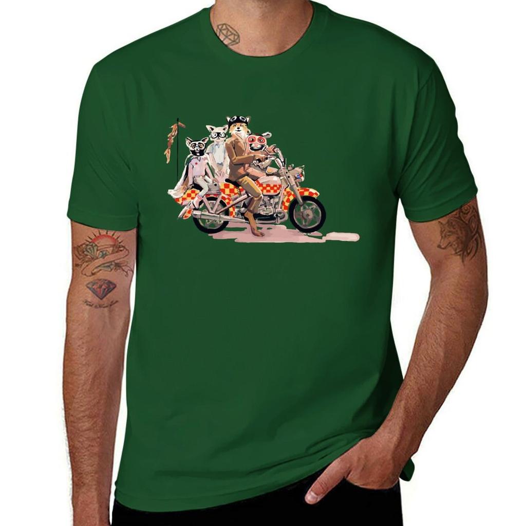 Nice Keepsake fantastic mr fox family on a motorbike Awesome For Music Fan Tshirt anime plus size tops plain t shirts men