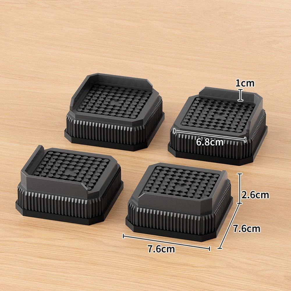 Сверхпрочная мебельная ножка Нескользящая квадратная Подъемники для кровати Регулируемая круглая Опора для стиральной машины Холодильник