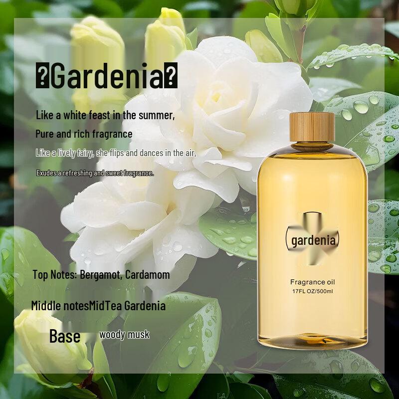 Zuohe Gardenia Flameless Diffuser Oil Refill 500ml