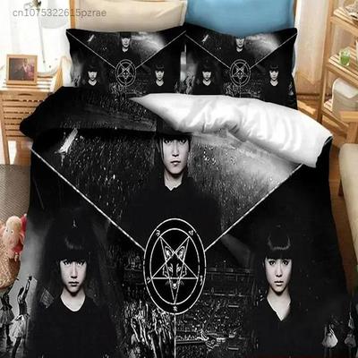 Постельное белье BABYMETAL Rock Band Напечатанный постельный комплект с наволочкой Пододеяльник для кровати Мягкое Королевский размер Кинг-сайз Постельное белье Дом