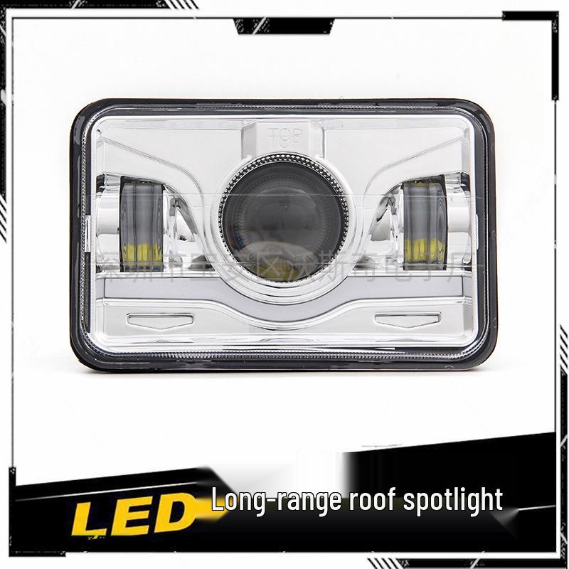 4x6 Inch LED Headlight with DRL for Jeep Truck, 5 Inch Square