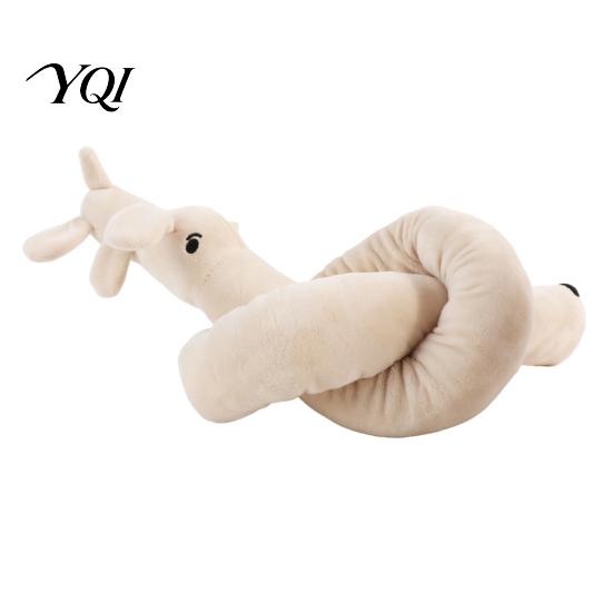 Cute Giraffe Panda Elephant Dog Toys Plush Squeaky Toy, Long Strip Stuffed Animal Chew Anxiety Relief for Dogs Interactive Tug-of-War Toy Small