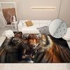 3D Tiger Carpet Living Room Soft Sleeping Room Rugs With Animal Print Fashion Bathroom Floor Mat Bedroom Rug