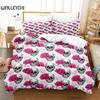 Roses and Skulls All Season Twin Bedding Set Single Twin Full Queen King Size Bed Set Aldult Kid Bedroom Duvetcover Sets Anime
