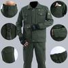 2 Pcs/Set Men Overalls Dirt-proof Wear Resistant Multi-pockets Soft Coat Suit for Welding