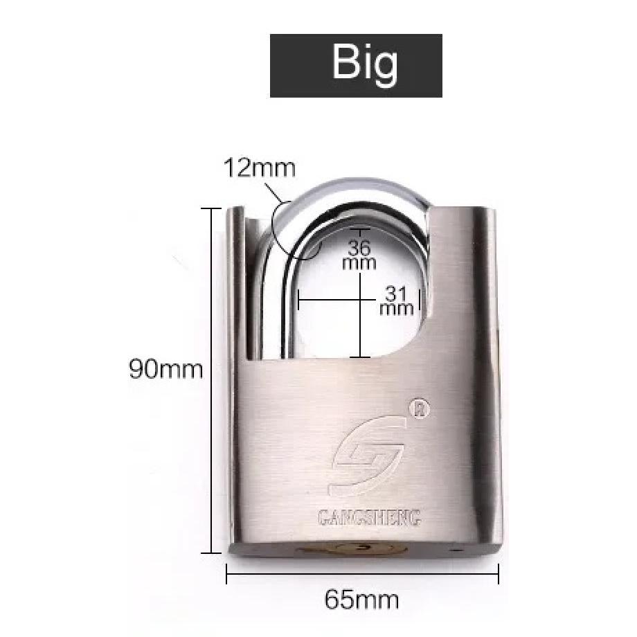 Can't Crack,Safest,Super B-level Blades Padlock,Anti-Technology , Anti-Violence Destruction Lock,Dormitory Warehouse Door
