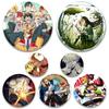 58MM Anime My Hero Academia Lapel Pin Cartoon Cosplay Badge Cute Deku Todoroki Acrylic Brooches Handmade Epoxy Jewelry Accessory Gift