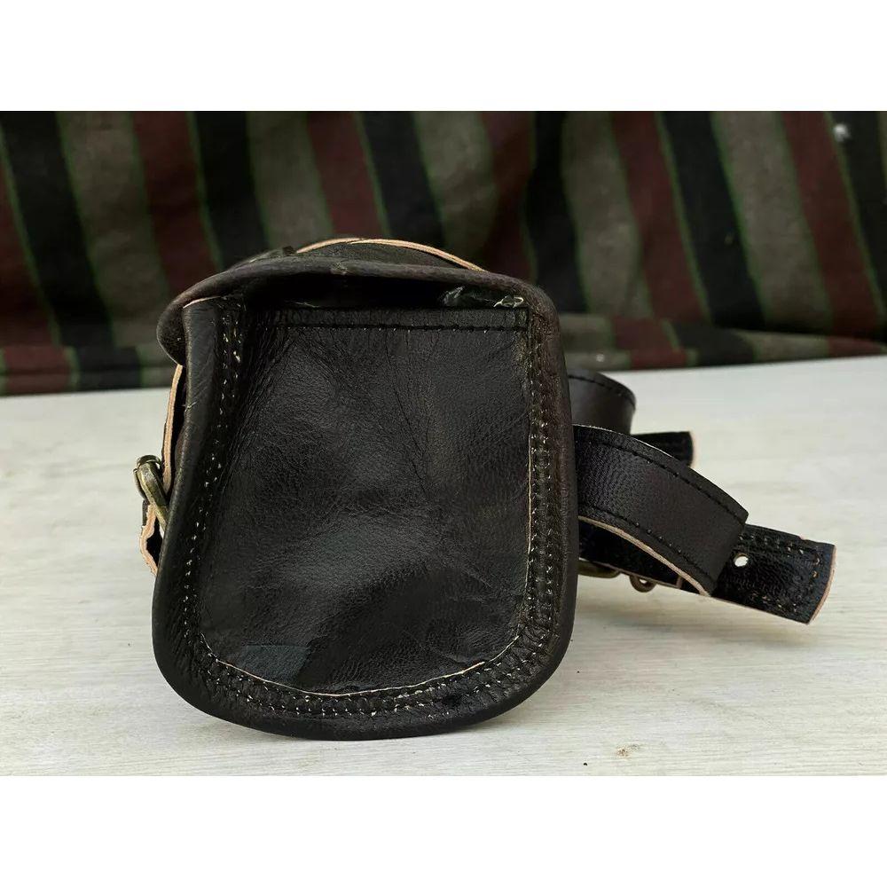 Handlebar Luggage Front Fork Saddle Leather Bag Motorcycle Tool Bag