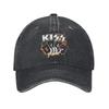 Кепки унисекс в стиле группы Rock Kiss, потертые хлопковые кепки, кепка для повседневного ношения на улице, тренировок, подарок, кепка Snapback
