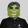 Green Hulk Latex Mask For Parties Halloween Costume And Funny Dress Up Events