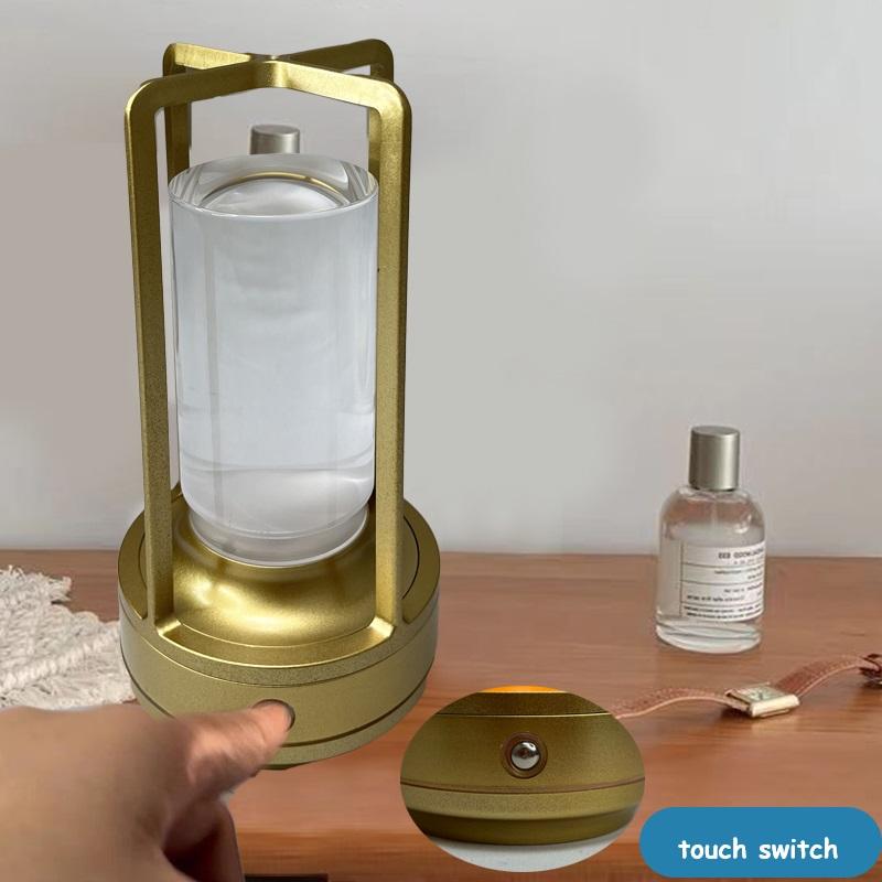 Светодиодная креативная настольная лампа, перезаряжаемая, сенсорная, ночник, прикроватная лампа для спальни, декоративная лампа для ресторана, бара, ресторана
