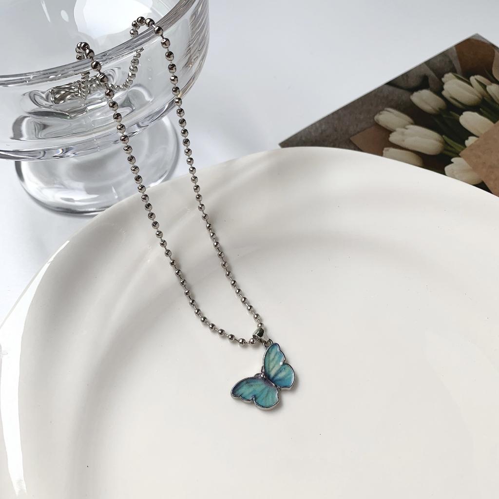 Sweet Cool Bear Series Metal Necklace Simple Retro Round Brand Pendant Versatile Niche Design Clavicle Chain