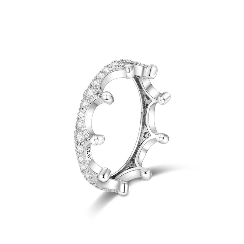 Модный тренд 925 Серебряное кольцо на палец Женские кольца Бесконечный цветок Принцесса Wishbone Сердце Обручальное кольцо Популярные ювелирные изделия Anillo