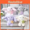 Plush Flower Rabbit Keychain Cartoon Pendant Backpack Decorations Kids Gift