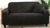 Cover For Sofa, Sofa Bed, 3-Seater Sofa, Black Jacquard