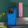 KEYSION Shockproof Armor Case for Xiaomi 15 5G Soft Silicone+PC Transparent Honeycomb Phone Back Cover for Xiaomi 15 Pro 5G