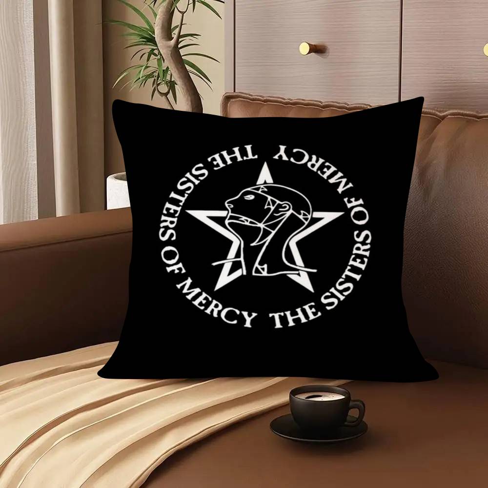 1 шт. Наволочка The Sisters Of Mercy Модная квадратная наволочка Спальня Диван Гостиная Ins Декор Отдых