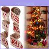 Элегантная 2-метровая рождественская гирлянда из ленты с надписью Merry Christmas для DIY декора