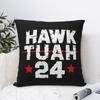Забавный мем Hawk Tuah Квадратная наволочка Декоративная подушка Модная наволочка Домашний декор