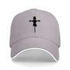 Halloween Scarecrow Logo Black Baseball Cap with Orange Pumpkin Face Design for Unisex and Women Casual Streetwear Hat