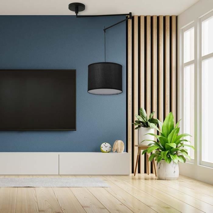 Suspension avec bras articulé "Neck" E27 - Noir