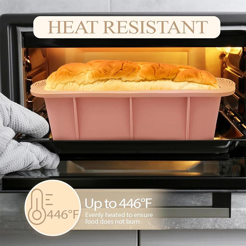 Силиконовая форма для хлеба с антипригарным покрытием, форма для хлеба, кухонная форма для выпечки мясного рулета, ледяных кирпичей и легкого извлечения JT244