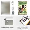 BBQ Vintage Tin Sign Plaque Barbecue Metal Plate Sign Wall Art Decoration Kitchen Man Cave Terrace Beach House Club Wall Decor