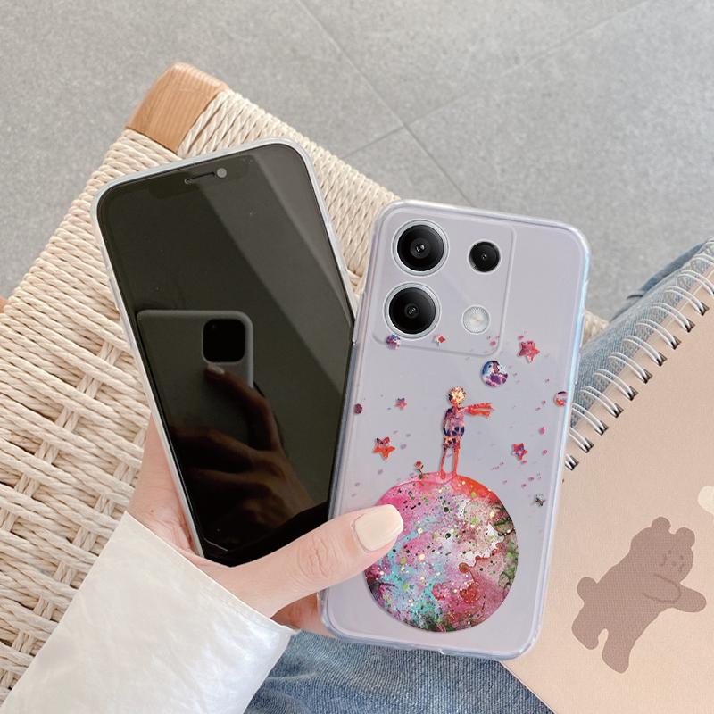 Чехол Cosmic Planet для iPhone Samsung A55 M34 S24 Xiaomi Redmi 13 Pro 14C Huawei Honor 200, противоударный бампер для телефона TPU, устойчивый к царапинам, прозрачная задняя крышка