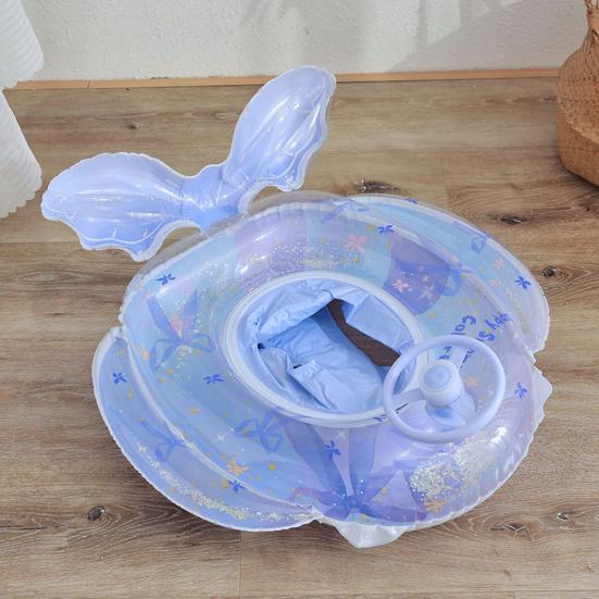 Надувной круг для плавания в форме хвоста русалки с сиденьем для младенцев, надувные круги для бассейна для девочек, мальчиков и малышей