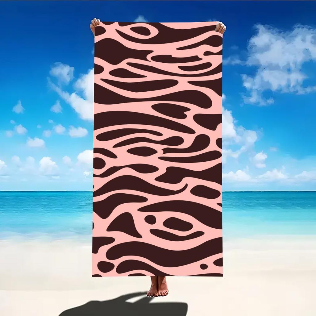 Пляжное полотенце с мозаичным декором, большое, из микрофибры, ультрамягкое, быстросохнущее, банное полотенце для плавания, йоги, легкое, для путешествий, кемпинга