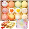 MIYI Bath Birthday Gift Set with Handwritten Gift Gift Day Scented Carbonated Bath Certified by the Pharmaceutical and Medical Device Bath Balls for