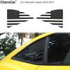 Rear Quarter Window Cover Trim Decor US Flag Decal For 2010-15 Chevrolet Camaro