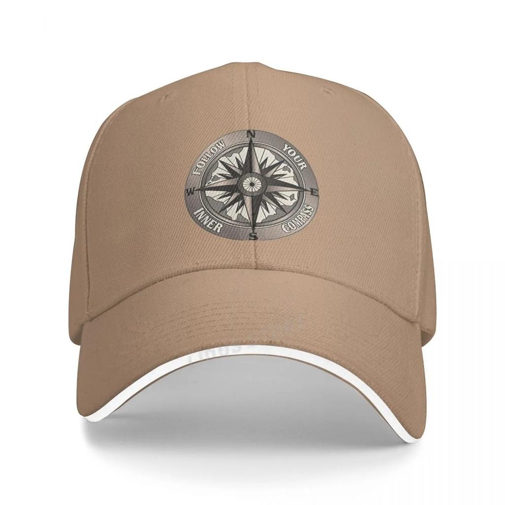 Бейсболка с принтом Follow Your Inner Compass, модная летняя кепка для мужчин и женщин, регулируемая кепка Snapback для папы
