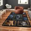 Feline Fantasies Pattern Rug Floor Mat for Living Room or Bedroom Soft and Comfortable Carpet a Gift for Birthday and Holiday.