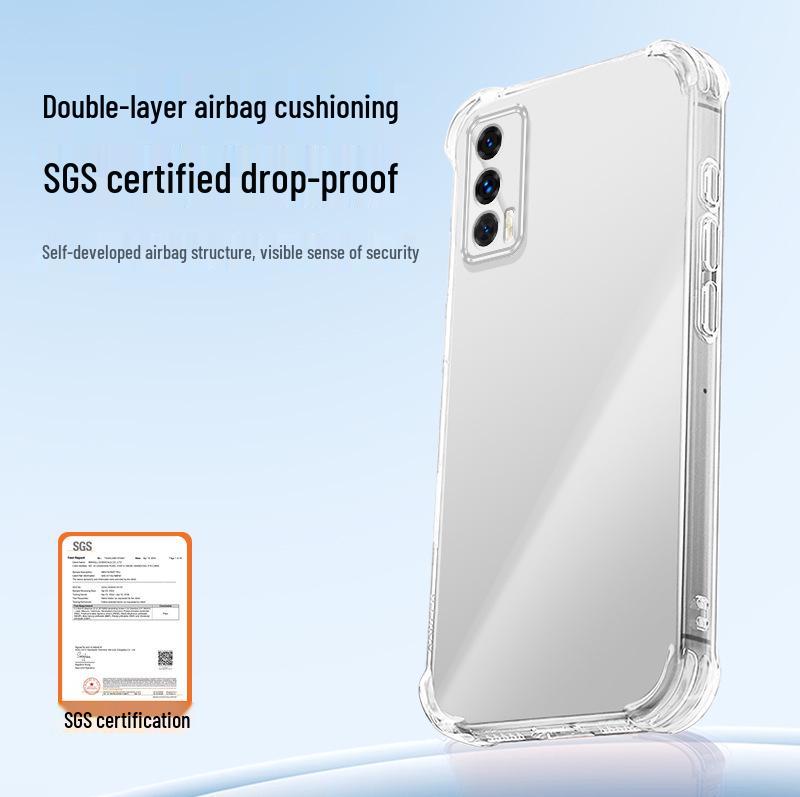 Совместимо с iQOO Neo5/Neo5SE/Neo5S/9SE: Прозрачный чехол из ТПУ для телефона с угловыми подушками безопасности для защиты от падений