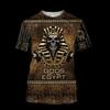Graphic Men's T Shirt with Flag of Egypt Men Clothing Graphic 3D Full Printed Summer Tops Short Sleeve Fashion Casual Tee Shirts