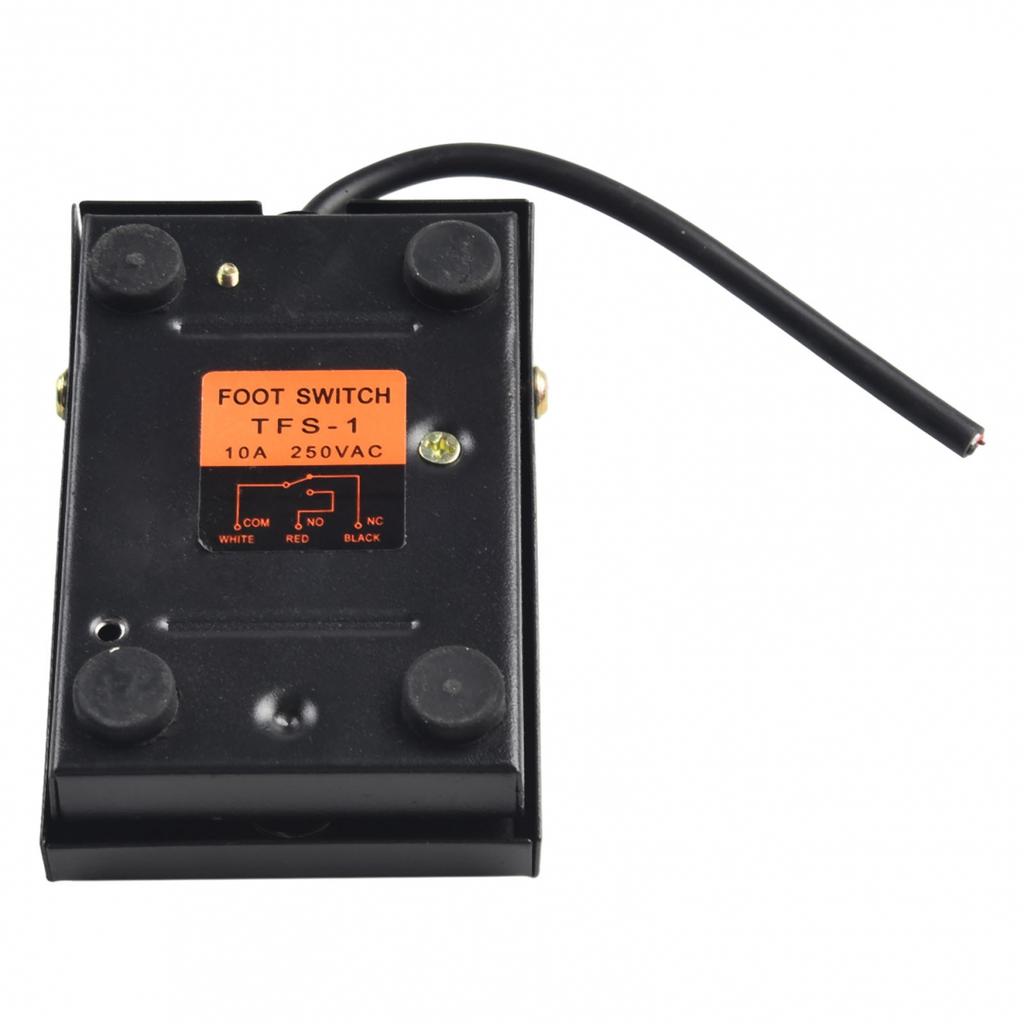 AC 250V Ножная педаль переключатель IP62 Железный самовозврат TFS-1